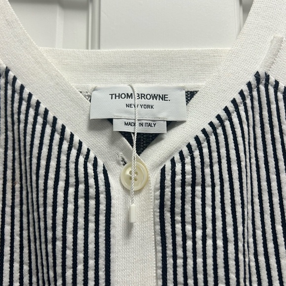 Thom Browne Stripped Tank Blue and White - Picture 5 of 7